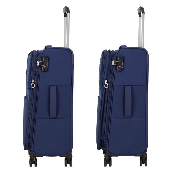 American Tourister Star Max 4 kółka Zestaw walizek 3-części z plisą rozprężną