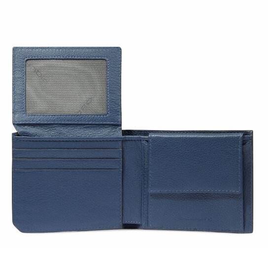 Piquadro Russel Portfel Ochrona RFID Skórzany 10.5 cm