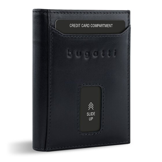 bugatti Secure Slim Portfel Ochrona RFID Skórzany 8 cm