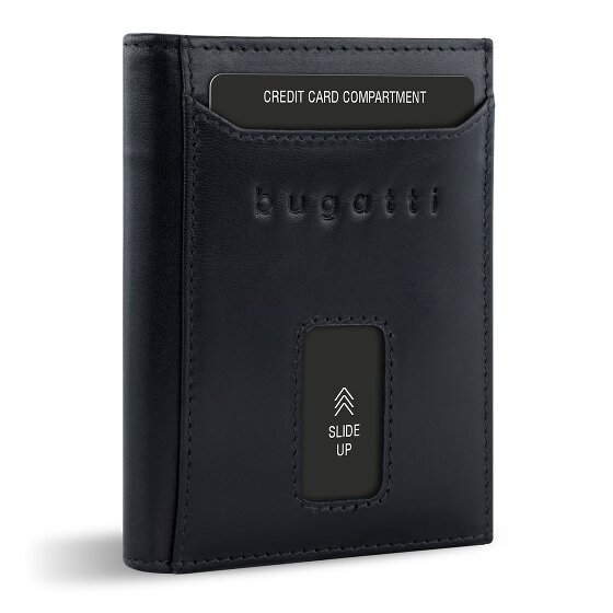 bugatti Secure Slim Portfel Ochrona RFID Skórzany 8 cm