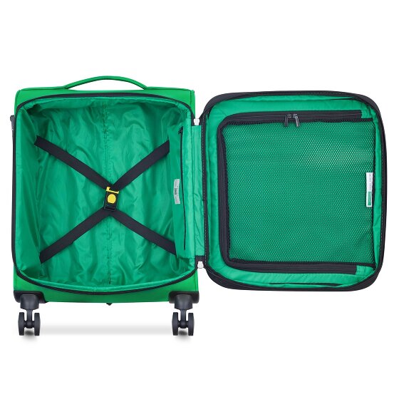 Delsey Paris x Colors Benetton Color Block 4-kołowy wózek kabinowy 55 cm z rozszerzaną plisą