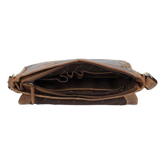 Greenburry Vintage Messenger Shoulder Bag Leather 33 cm