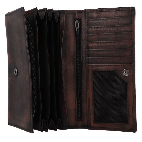 Greenburry Destressed Portfel Ochrona RFID Skórzany 18.5 cm