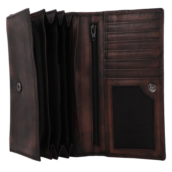 Greenburry Destressed Portfel Ochrona RFID Skórzany 18.5 cm