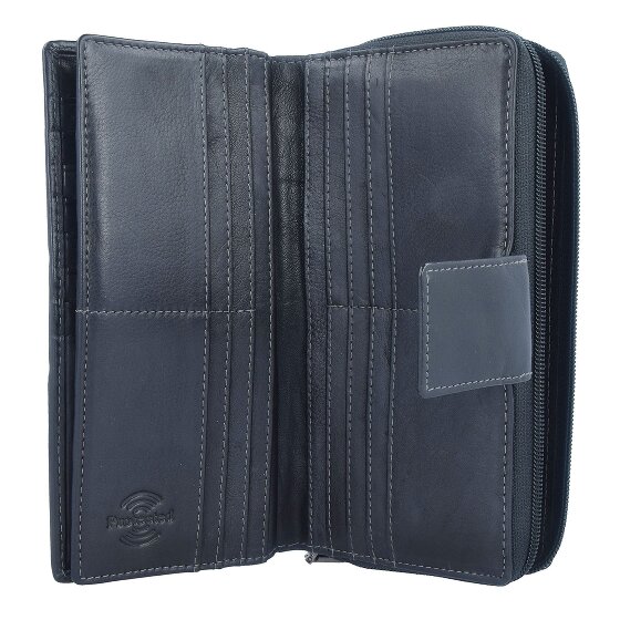Greenland Nature Black Nappa Wallet RFID Leather 20 cm