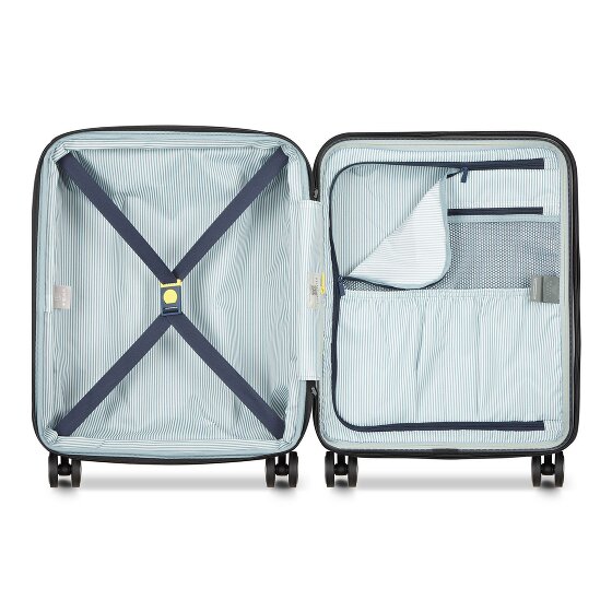 Delsey Paris Longitude 4 kółka Walizka kabinowy 55 cm z plisą rozprężną