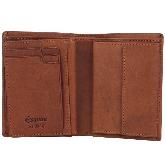 Esquire Dallas Portfel Ochrona RFID Skórzany 10 cm