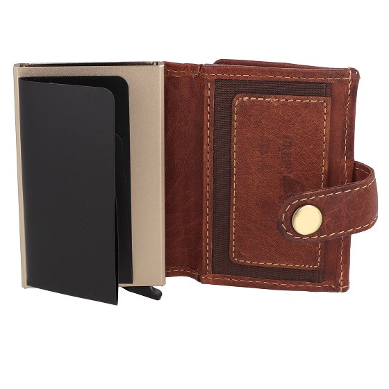 Greenburry Vintage Portfel Ochrona RFID Skórzany 10 cm