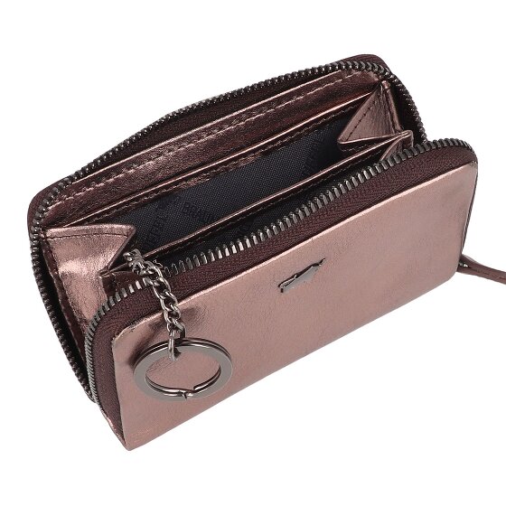 Braun Büffel Rubinowa portmonetka RFID skórzana 10,5 cm