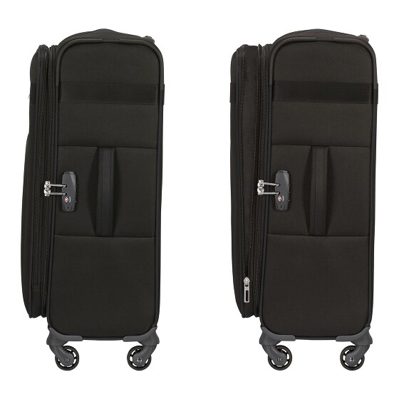Samsonite Citybeat 4 kółka Walizka 66 cm z funkcją poszerzenia