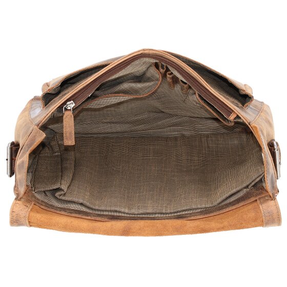 Pride and Soul Skórzana torba na ramię Ben 33 cm z przegrodą na laptopa