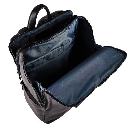 Piquadro Zaino Plecak Skórzany 34 cm Komora na laptopa