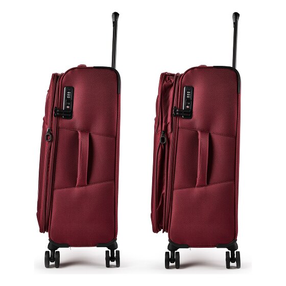 d&n Travel Line 9804 4 kółka Walizka M 68 cm z funkcją poszerzenia