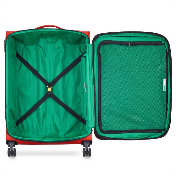 Delsey Paris x United Colors of Benetton Colour Block Wózek na 4 kółkach 77 cm z rozkładanym pałąkiem