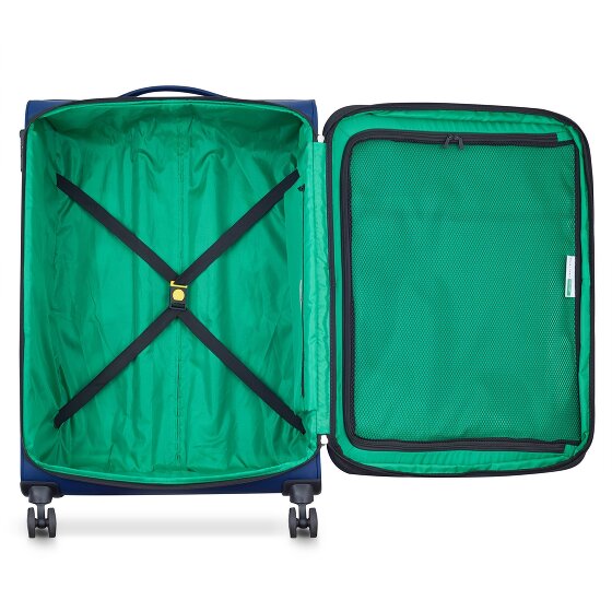 Delsey Paris x United Colors of Benetton Colour Block Wózek na 4 kółkach 77 cm z rozkładanym pałąkiem