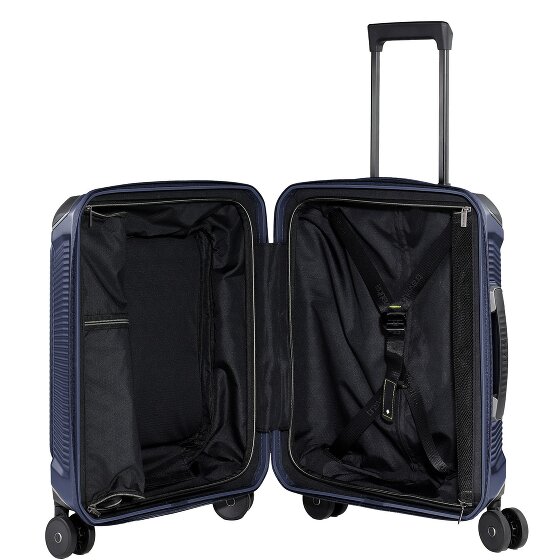 Travelite Millennium 4 kółka Walizka kabinowa 55 cm Komora na laptopa
