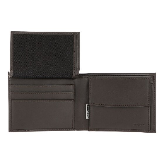 oxmox Leather Portfel Ochrona RFID Skóra 10 cm