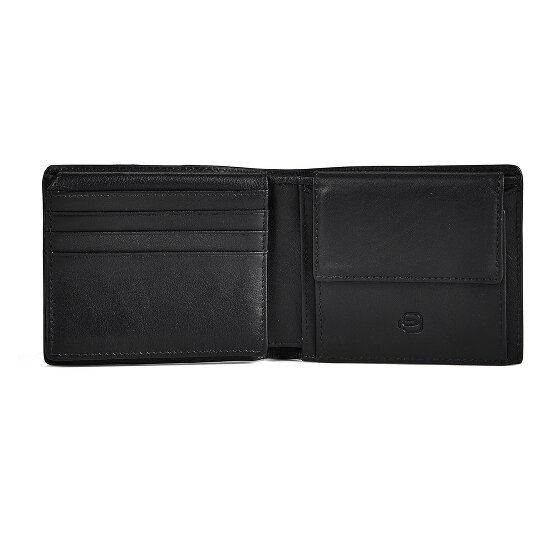 Piquadro Victor Portfel Ochrona RFID Skóra 11 cm