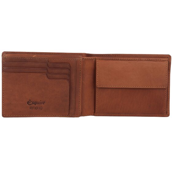 Esquire Dallas Portfel Ochrona RFID Skórzany 13 cm