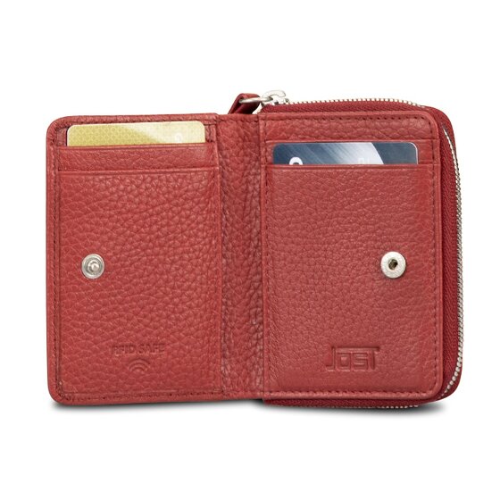 Jost Vika Portfel Ochrona RFID Skórzany 7.5 cm