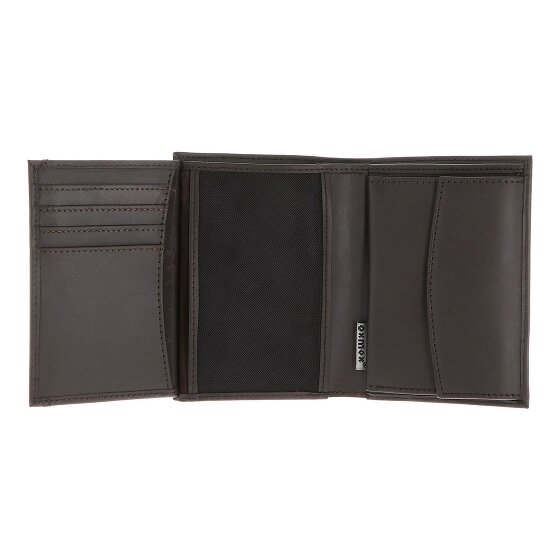 oxmox Leather Portfel Ochrona RFID Skóra 10 cm