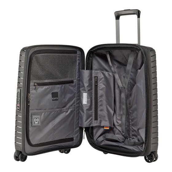 Stratic Novium 4 kółka Walizka kabinowy S 55 cm z plisą rozprężną