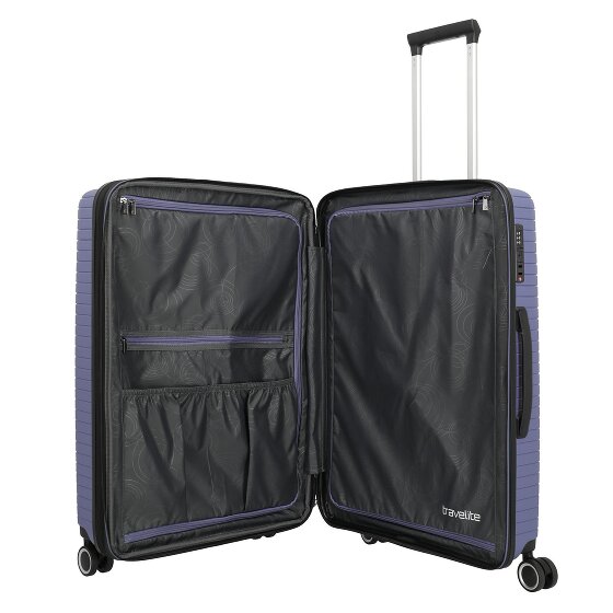 Travelite Orbita 4 kółka Zestaw walizek 3-części z plisą rozprężną