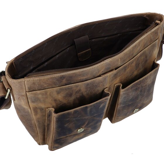Greenburry Vintage Torba typu Messenger Skóra 40 cm Komora na laptopa