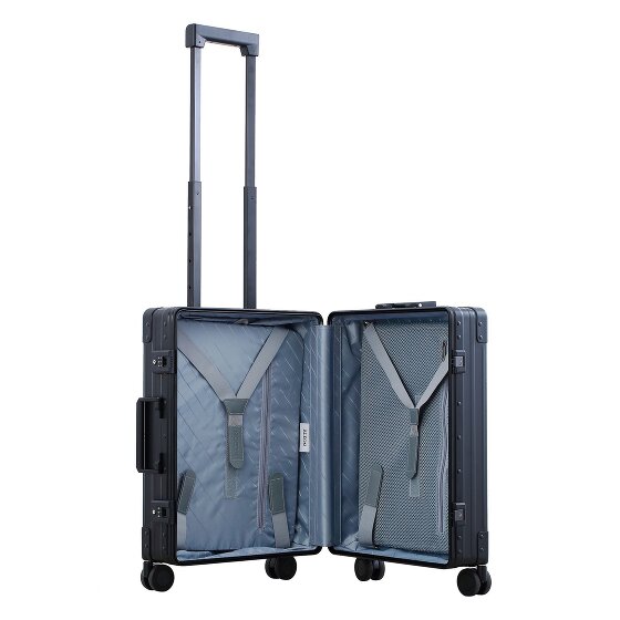 Aleon Walizka kabinowa Traveler International z 4 kółkami, Aluminium, 55 cm