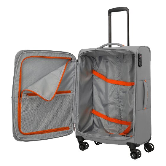 Travelite Umbria 4 kółka Zestaw walizek 3-części z plisą rozprężną