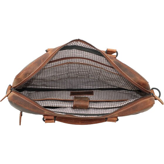 Jack Kinsky Teczka Baltimore 8 Skórzana przegroda na laptopa 40 cm