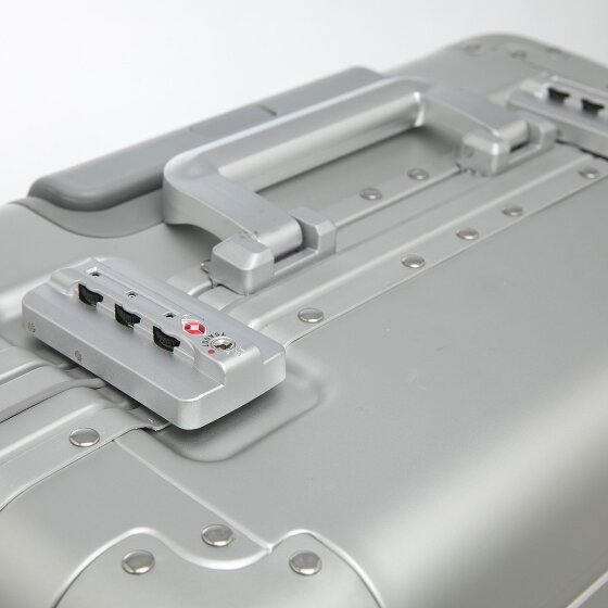 Alumaxx Walizka z pilotem Gravity z 4 kółkami, Aluminium, 44 cm, z przegrodą na laptopa