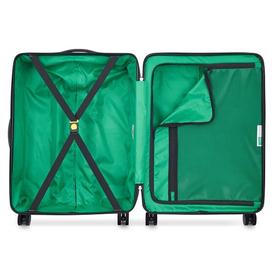 Delsey Paris x Zestaw 4-kołowych walizek United Colors of Benetton Now Hardside 3 szt. z elastycznym zagięciem
