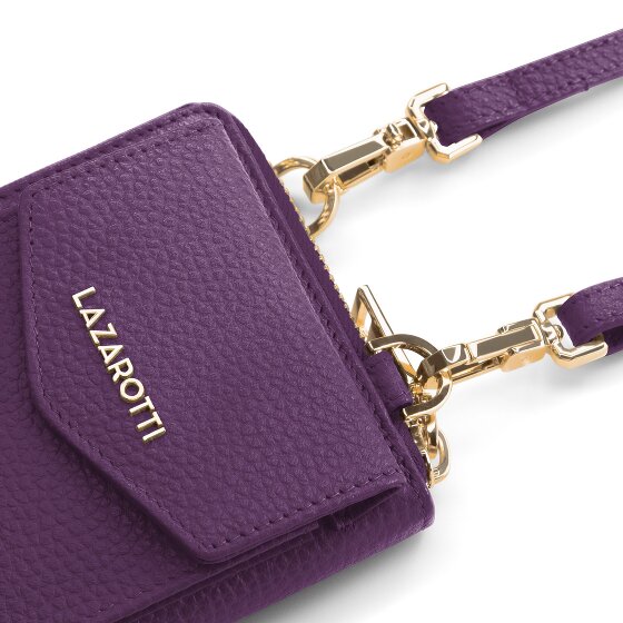 Lazarotti Skórzane etui na telefon komórkowy Bologna z zamkiem błyskawicznym 19 cm