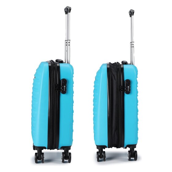 Benzi 5493 4 kółka Walizka kabinowy S 53 cm z plisą rozprężną