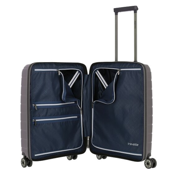 Travelite Air Base 4 kółka Walizka kabinowa 55 cm Komora na laptopa