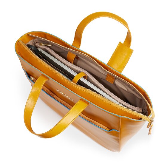 Piquadro Blue Square Shopper Bag Skórzany 40 cm