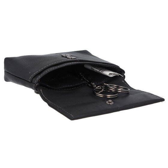 Greenland Nature Czarny Nappa Key Case RFID Leather 11,5 cm