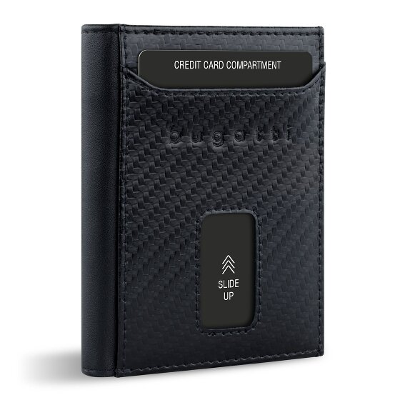bugatti Secure Slim Portfel Ochrona RFID Skórzany 8 cm