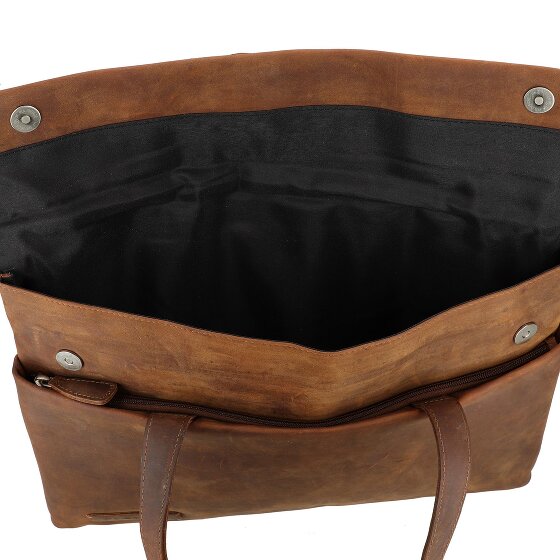 Plevier Seria 500 Teczka skórzana 42 cm Komora na laptopa