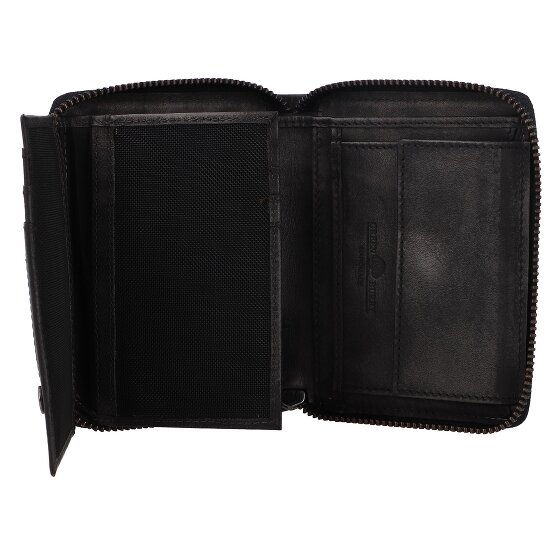 Greenburry Destressed Portfel Ochrona RFID Skórzany 13 cm