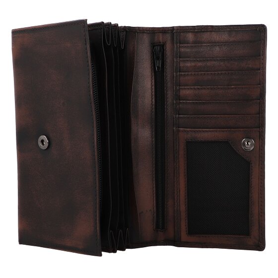 Greenburry Destressed Portfel Ochrona RFID Skórzany 13 cm