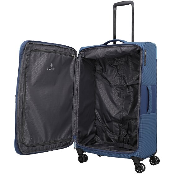 Travelite Corsiica 4 kółka Walizka L 77 cm z plisą rozprężną