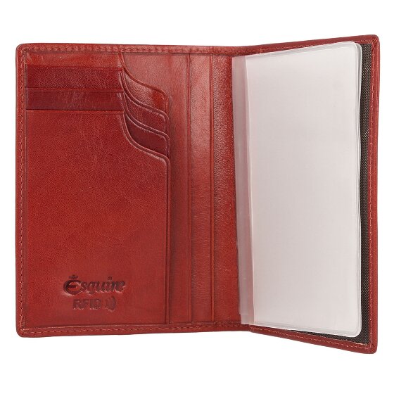 Esquire Toscana Etui na dowód osobisty Ochrona RFID Skórzany 9 cm