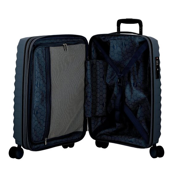 Jump Xwave 4 kółka Walizka kabinowy 55 cm z plisą rozprężną