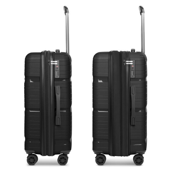 d&n Travel Line 4300-Plus 4 kółka Walizka M 65 cm z plisą rozprężną