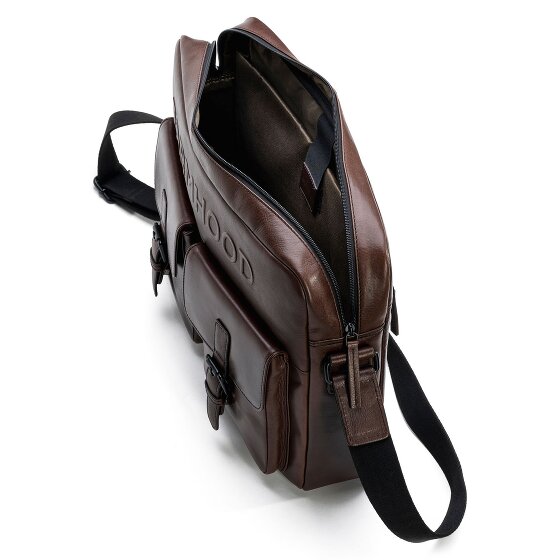 Farmhood Memphis Briefcase Messenger Skórzany 38 cm Komora na laptopa