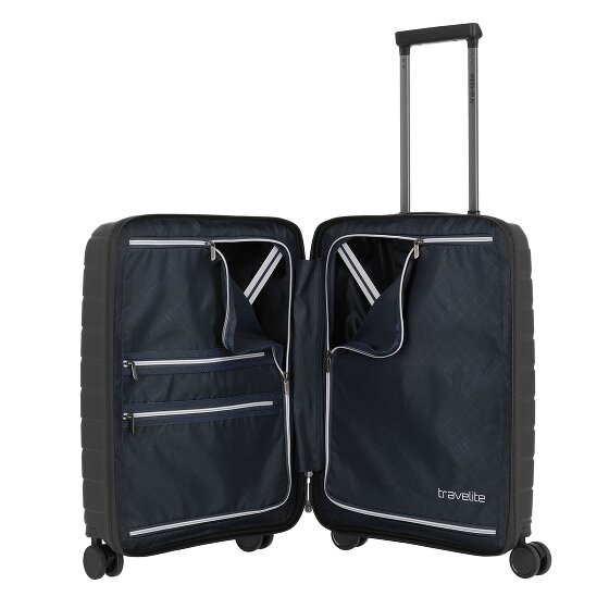Travelite Air Base 4 kółka Walizka kabinowy 55 cm Komora na laptopa