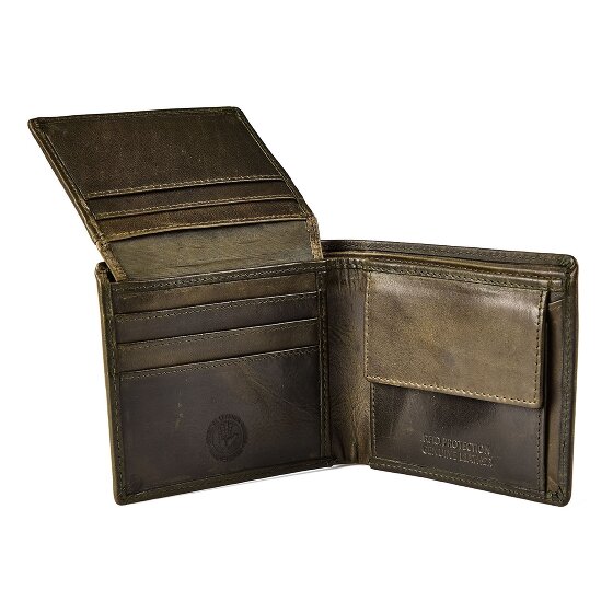 Greenburry Newport Portfel Ochrona RFID Skórzany 11 cm