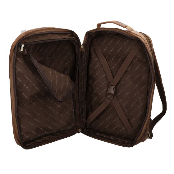 Greenburry Skórzany plecak podróżny w stylu vintage z przegrodą na laptopa 48 cm